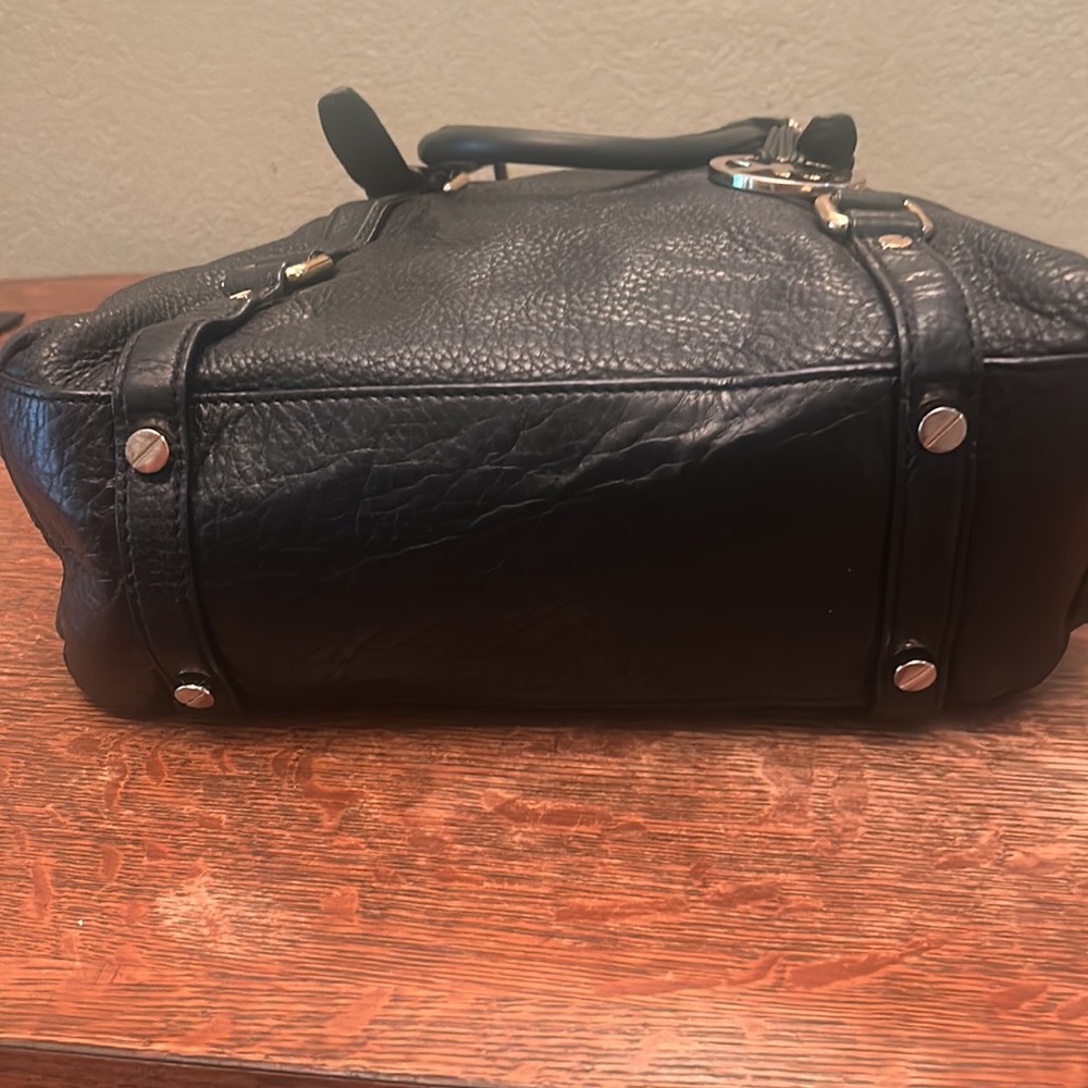 Michael Michael Kors Black Pebbled Leather Bedford Satchel - Picture 9 of 15